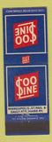 Matchbook Cover - Soo Line Railroad Minneapolis St Paul Sault Ste Marie