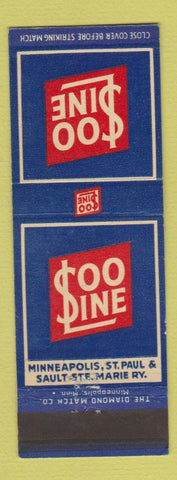 Matchbook Cover - Soo Line Railroad Minneapolis St Paul Sault Ste Marie