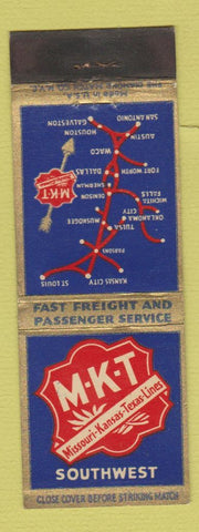 Matchbook Cover - MKT Railroad Missouri Kansas Texas WEAR
