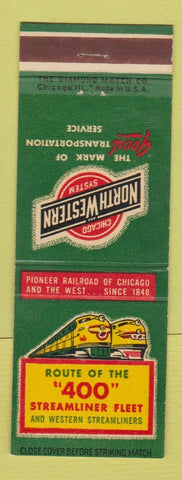 Matchbook Cover - Chicago North Western Railroad