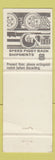 Matchbook Cover - Union Pacific Railroad We Can Handle It