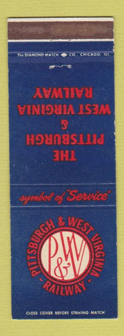 Matchbook Cover - Pittsburgh & West Virginia Railroad