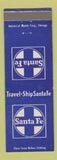 Matchbook Cover - Santa Fe Railroad
