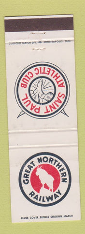 Matchbook Cover - Great Northern Railroad St Paul MN Athletic Club