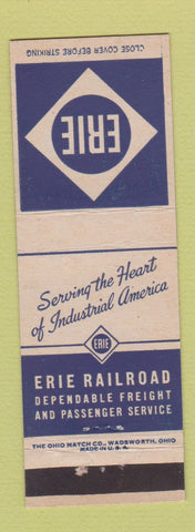 Matchbook Cover - Erie Railroad