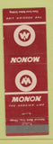 Matchbook Cover - Monon Hoosier Line Railroad