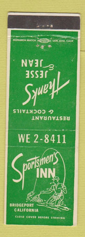 Matchbook Cover - Sportsmen's Inn Bridgeport CA