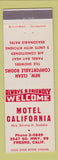 Matchbook Cover - Motel California Fresno CA
