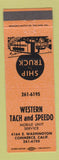 Matchbook Cover - Western Tach and Speedo Commerce CA