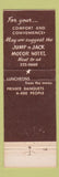 Matchbook Cover - Jump n Jack Restaurant Torrance CA