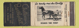 Matchbook Cover - Chateau Berthier Nord QC WORN