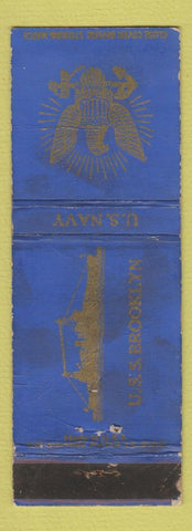 Matchbook Cover - US Navy USS Brooklyn WEAR