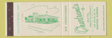 Matchbook Cover - Chartrand's Motel Restaurant Bartow FL