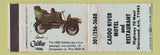 Matchbook Cover - Caddo River Motel Restaurant Glenwood AR WORN