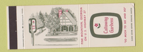 Matchbook Cover - Callaway Gardens Pine Mountain GA