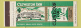 Matchbook Cover - Clewiston Inn FL