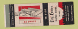 Matchbook Cover - City Center Motor Hotel Portland OR