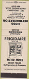 Matchbook Cover - Hoss Refrigerator Lemon Grove CA Frigidaire