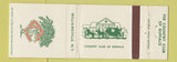 Matchbook Cover - Country Club of Buffalo Williamsville NY