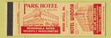 Matchbook Cover - Park Hotel Hotel Winona MN