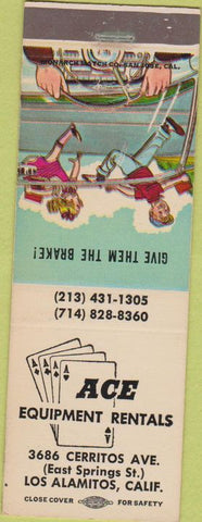 Matchbook Cover - Ace Equipment Los Alamitos CA