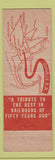 Matchbook Cover - Edaville Railroad South Carver MA