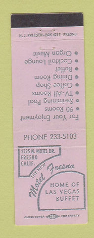 Matchbook Cover - Motel Fresno Fresno CA