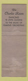 Matchbook Cover - The Belvedere Hotel Baltimore MD