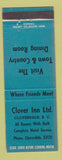 Matchbook Cover - Clover Inn Cloverdale BC