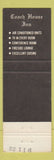 Matchbook Cover - Coach House Inn Lunenburg MA