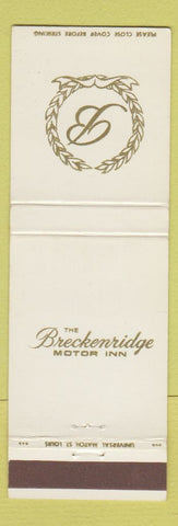 Matchbook Cover - Breckenridge Motor Inn St Petersburg FL Frontenac MO