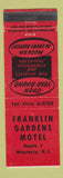Matchbook Cover - Franklin Gardens Motel Westerly RI