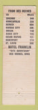 Matchbook Cover - Hotel Franklin Des Moines IA