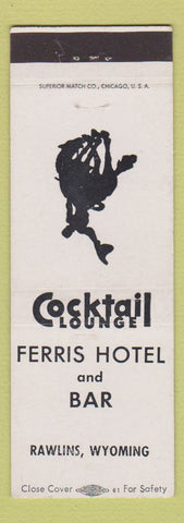 Matchbook Cover - Ferris Hotel Bar Rawlins WY
