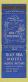 Matchbook Cover - Blue Sea Motel Provincetown MA WEAR