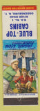 Matchbook Cover - Blue Top Cabins Ogdensburg NY