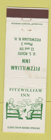 Matchbook Cover - Fitzwilliam Inn NH DD Bean