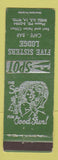 Matchbook Cover - Five Sisters Lodge Shell WY