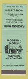 Matchbook Cover - Flagstone Motel Lethbridge AB