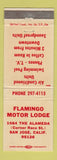 Matchbook Cover - Flamingo Motor Lodge San Jose CA