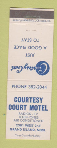 Matchbook Cover - Courtesy Court Motel Grand Island NE