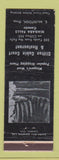Matchbook Cover - Clifton Cabin Court Restaurant Niagara Falls ON WEAR