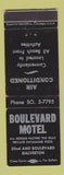 Matchbook Cover - Boulevard Hotel Galveston TX