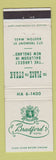 Matchbook Cover - Bradford Hotel Boston MA