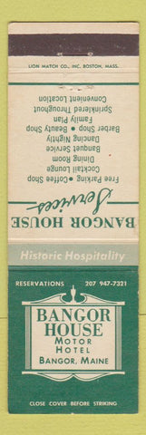 Matchbook Cover - Bangor House Bangor ME