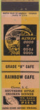 Matchbook Cover - Rainbow Cafe Clover SC
