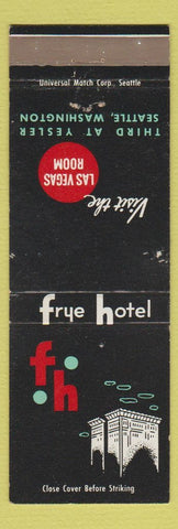 Matchbook Cover - Frye Hotel Seattle WA
