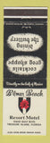 Matchbook Cover - Bilmar Beach Resort Motel Treasure Island FL