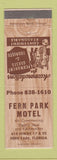 Matchbook Cover - Fern Park Motel Fern Park FL