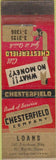 Matchbook Cover - Chesterfield Co Loans Fort Worth TX WORN